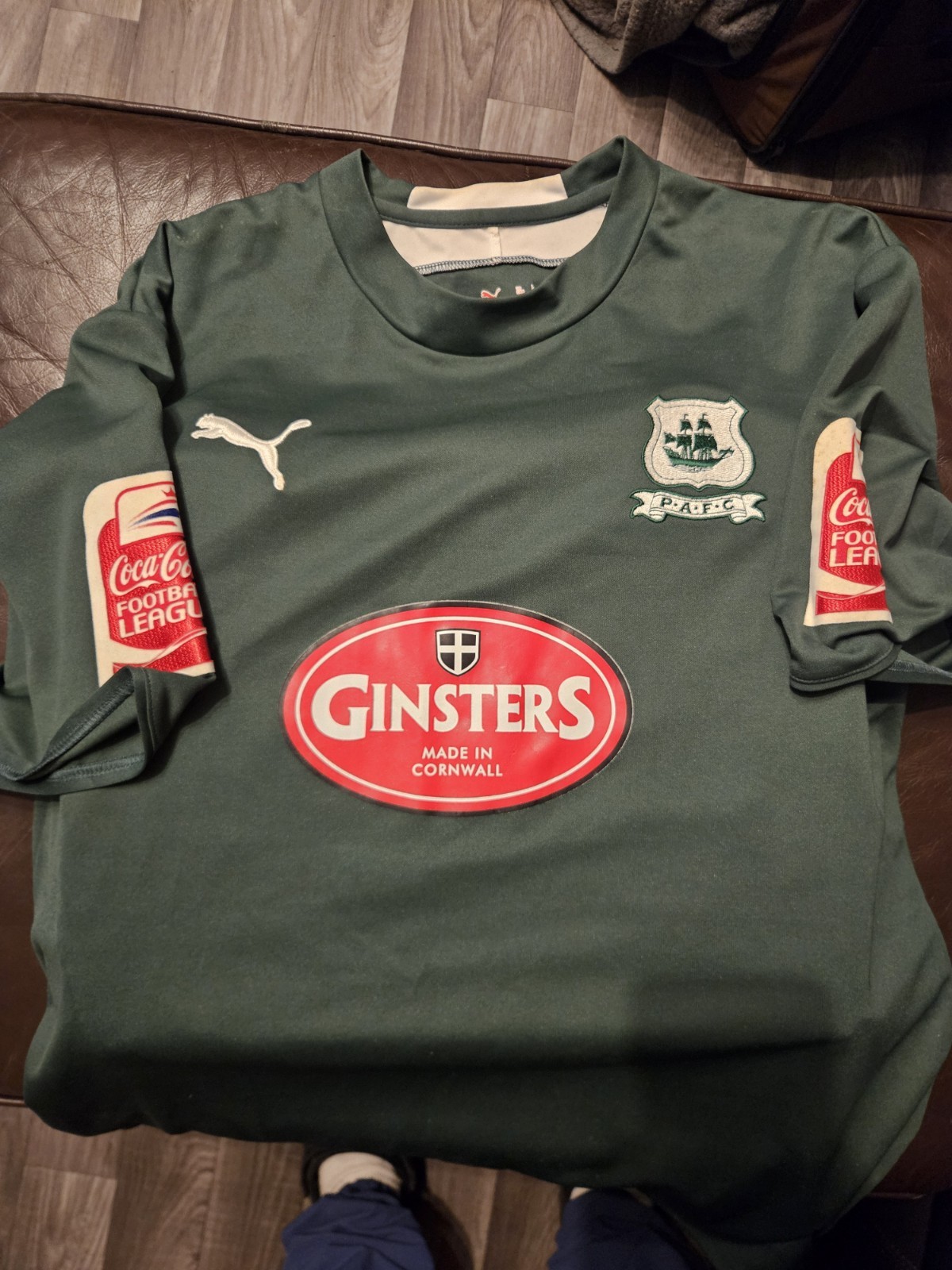 Match Worn Rory Fallon Plymouth Argyle Home Shirt Signed for sale on Ebay