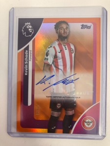 TOPPS PREMIER LEAGUE 2026 KEVIN SCHADE BRENTFORD ORANGE AUTO 17/25 for sale on Ebay
