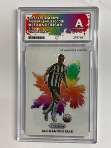 PANINI  PRIZM PL 23/24 ALEXANDER ISAK  NEWCASTLE COLORBLAST ACE AUTH for sale on Ebay