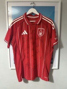 FULL SQUAD - Nottingham Forest Signed Shirt 2025/26 with COA - FUND RAISING for sale on Ebay