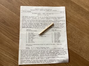 Brentford v Luton Town Friendly 20th August 1973 Single Sheet Folded. for sale on Ebay