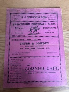 BRENTFORD v MERTHYR TOWN 1927/28 for sale on Ebay