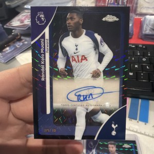 Topps 2026 Premier League Chrome Black Geo Kolo Muani Auto /10 Tottenham for sale on Ebay