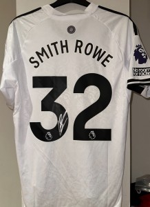 Emile Smith Rowe signed 25 26 Fulham FC home shirt jersey photo proof COA for sale on Ebay