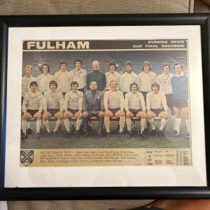 Fulham Cup Final Souvenir Signed By 7 Players  for sale on Ebay