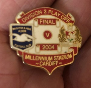 RARE BRIGHTON v BRISTOL CITY DIVISION 2 PLAY OFF FINAL 2004  ENAMEL PIN BADGE for sale on Ebay