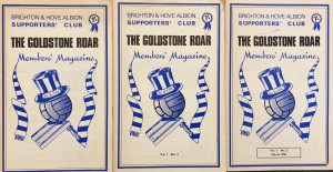 Goldstone Roar - first 3 copies of Brighton & Hove Albion Magazine 1967/68 for sale on Ebay