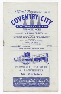 1947/48 FA Cup 3rd Round - COVENTRY CITY v. WALSALL for sale on Ebay