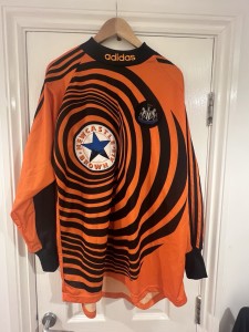 Original Adidas Newcastle United NUFC 1997-98 Goalkeeper Shirt - Large - Orange for sale on Ebay