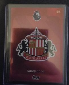 Topps Premier League Sunderland A.F.C. Badge Card 5/5 Ultra Rare Limited for sale on Ebay