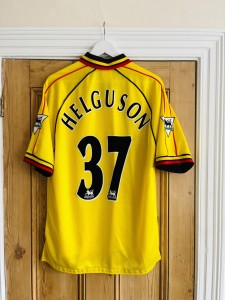 Rare Watford FC Home Shirt Heider Helguson #37 1999/2000 M Le Coq Sportif for sale on Ebay