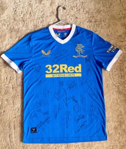 Signed Glasgow Rangers 2021/2022 Signed on February 2022 for sale on Ebay