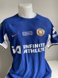 Nike Chelsea Match Issue Home Shirt Carabao Cup Final 2024 Nkunku for sale on Ebay