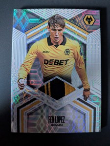Fer Lopez Wolves Futera Fans Selection Match Worn Patch 1/1 One Of One Card for sale on Ebay