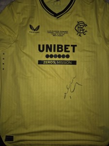 Allan Mcgregor Signed Testimonial Spec Shirt Rangers Scotland for sale on Ebay