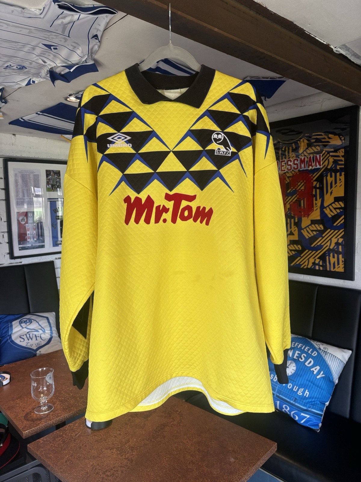 Sheffield Wednesday 1991/1992 goalkeeper Shirt - Ultra Rare XL for sale on Ebay