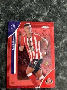 Topps Premier League Chrome Granit Xhaka Logofractor 5/5 Sunderland for sale on Ebay