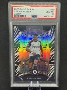 Calvin Bassey Panini Prizm 2023-24 Premier League Fulham Zebra for sale on Ebay