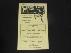1951-52 SHEFFIELD SENIOR CUP ROTHERHAM UNITED v SHEFFIELD UNITED for sale on Ebay