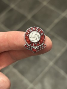 Vintage Lincoln City FC - The Imps Gomm Ball Badge for sale on Ebay
