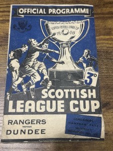 1948 Scottish League Cup Semi RANGERS V DUNDEE     Football Programme for sale on Ebay