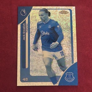Topps Chrome Premier League 2026 Jack Grealish -4/0 Frozenfractor Everton FC SSP for sale on Ebay