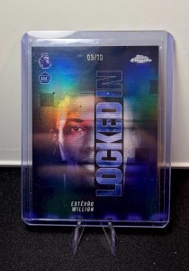 TOPPS CHROME PREMIER LEAGUE 2026 ESTEVAO  /10 RC LOCKED IN CASE HIT CHELSEA CARD for sale on Ebay