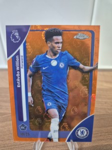 Estevao Willian Topps Premier League Chrome 2025-26 LogoFractor 18/25 Chelsea RC for sale on Ebay
