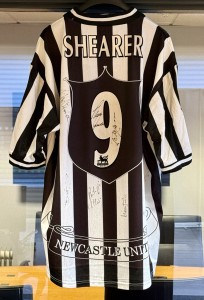 Match worn/issued and squad signed Alan Shearer 1998 Newcastle United home shirt for sale on Ebay