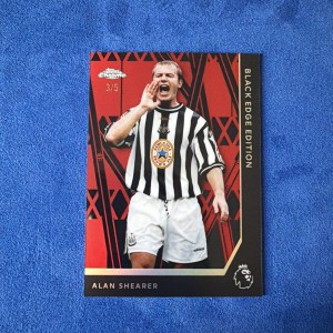 Topps Chrome Alan Shearer Black Edge Edition Newcastle United 3/5 for sale on Ebay