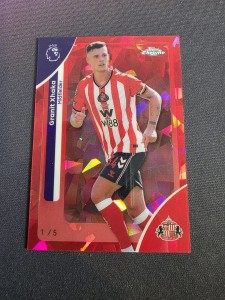 2026 Topps Chrome SAPPHIRE Premier League - GRANIT XHAKA 1/5 - Sunderland for sale on Ebay