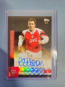 Paul Merson 1/1 Auto Topps Arsenal 2025-26 Team Set One Of One Autograph for sale on Ebay