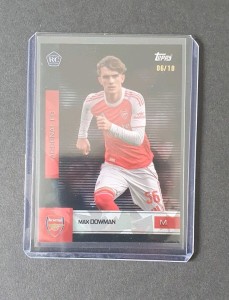 Topps Arsenal Team Set 2025-26 Max Dowman RC 6/10 Cracked Ice Rookie for sale on Ebay