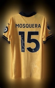 Matchworn Yerson Mosquera Wolves Shirt Vs Everton 1-1 25/26 for sale on Ebay
