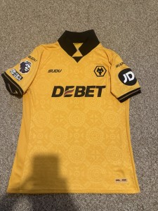 Matchworn Matt Docherty Wolves Football Shirt . From Everton vs Wolves This Year for sale on Ebay