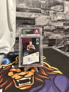 Lucas Digne Auto Black 1/1 2022 Panini Donruss Pen Pals Aston Villa Autograph for sale on Ebay