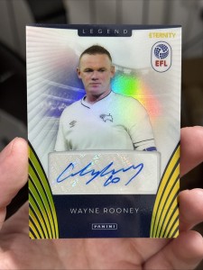 2026 Panini EFL Eternity Wayne Rooney Gold /5 Legend Auto Derby County #AUT-L10 for sale on Ebay