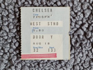 CHELSEA v MANCHESTER UNITED Div1 18/08/1971 - 1971/1972 - Used Match Ticket for sale on Ebay