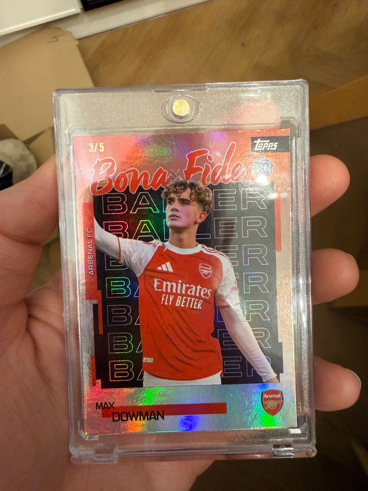 TOPPS Arsenal Team Set 2026 Bona Fide Baller Max Dowman 3/5 for sale on Ebay