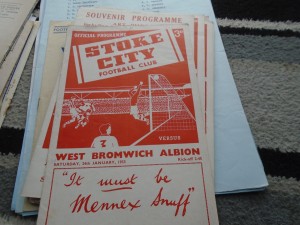 STOKE CITY V WEST BROMWICH ALBION 1952-3 for sale on Ebay