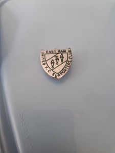 East Ham United FC Supporters Club Lapel Badge for sale on Ebay