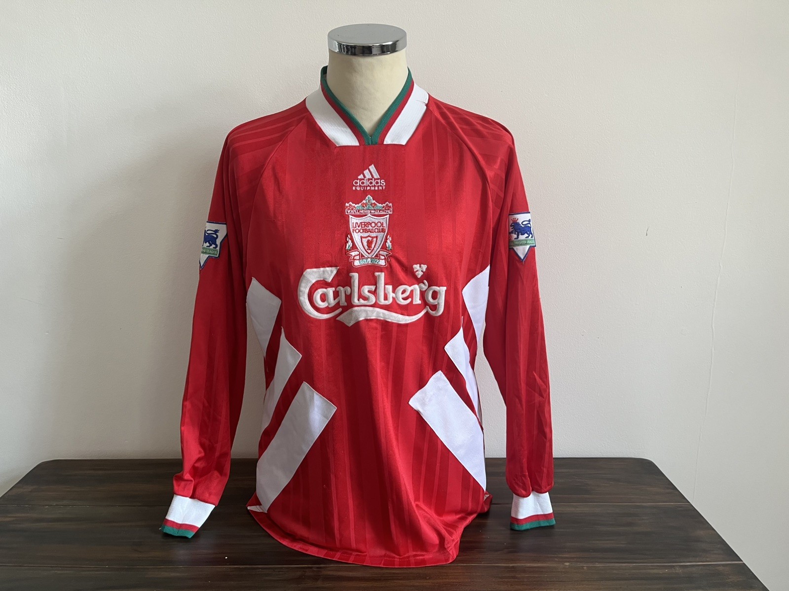 Liverpool Long Sleeve Player Shirt 1993/1994/1995 Vintage Football Matchworn for sale on Ebay