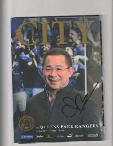 2014/15 Leicester City v QPR.SIGNED VICHAI SRIVADDHANAPRABHA! for sale on Ebay