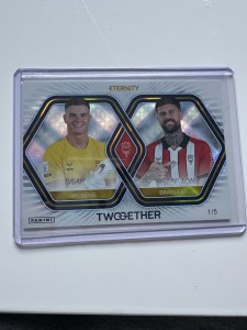 Panini EFL Eternity Gold Twogether 1/5 George Wicks & Sonny Bradley - Lincoln for sale on Ebay
