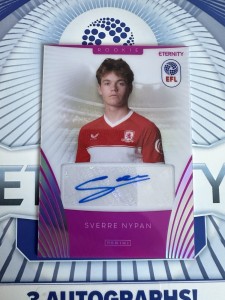 EFL Eternity Panini - Sverre Nypan - Rookie Auto - Middlesbrough / Man City for sale on Ebay