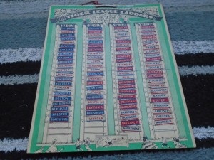 THE TIGER LEAGUE LADDERS PRE 1958 91 OF 92 TEAM TABS IN HOLDER DIV 1+2+DIV3 N+S for sale on Ebay