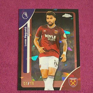Topps Chrome Sapphire Edition 2026 Lucas Paqueta 1/10 West Ham United Bookend  for sale on Ebay