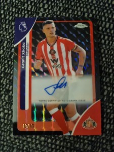 2026 Topps Chrome Granit Xhaka Black Geometric Auto /10 Sunderland for sale on Ebay