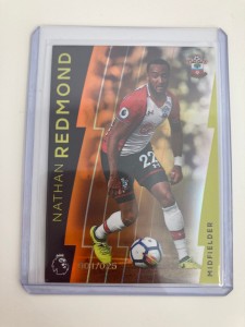 TOPPS PREMIER LEAGUE PLATINUM 17/18 NATHAN REDMOND SOUTHAMPTON ORANGE 001/025 for sale on Ebay