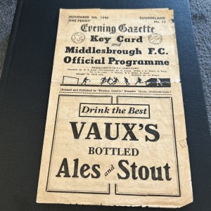 Middlesbrough v Sunderland  1946/47 Football Programme for sale on Ebay